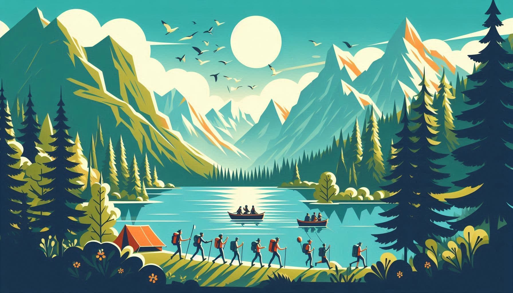 A friendly Labrador Retriever service dog wearing a red vest, looking attentively.